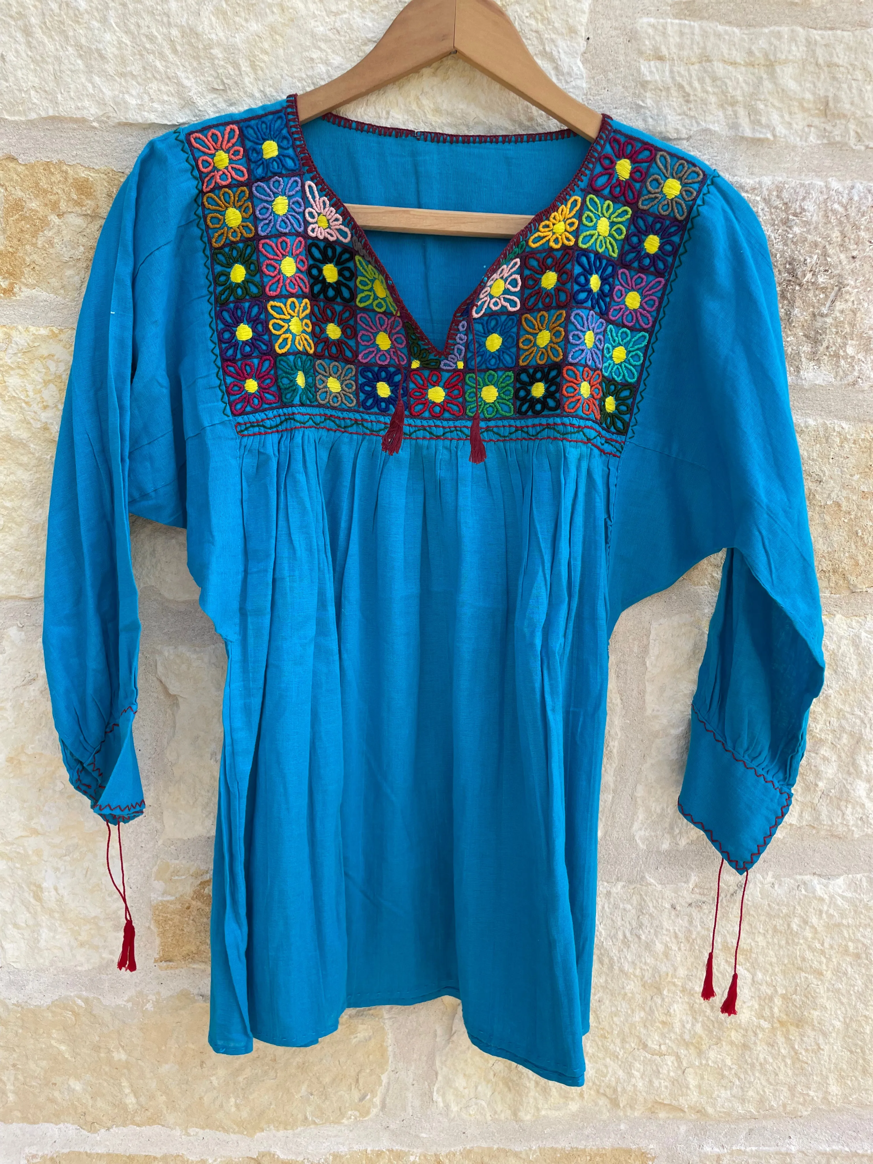 Turquoise Rococo Blouse