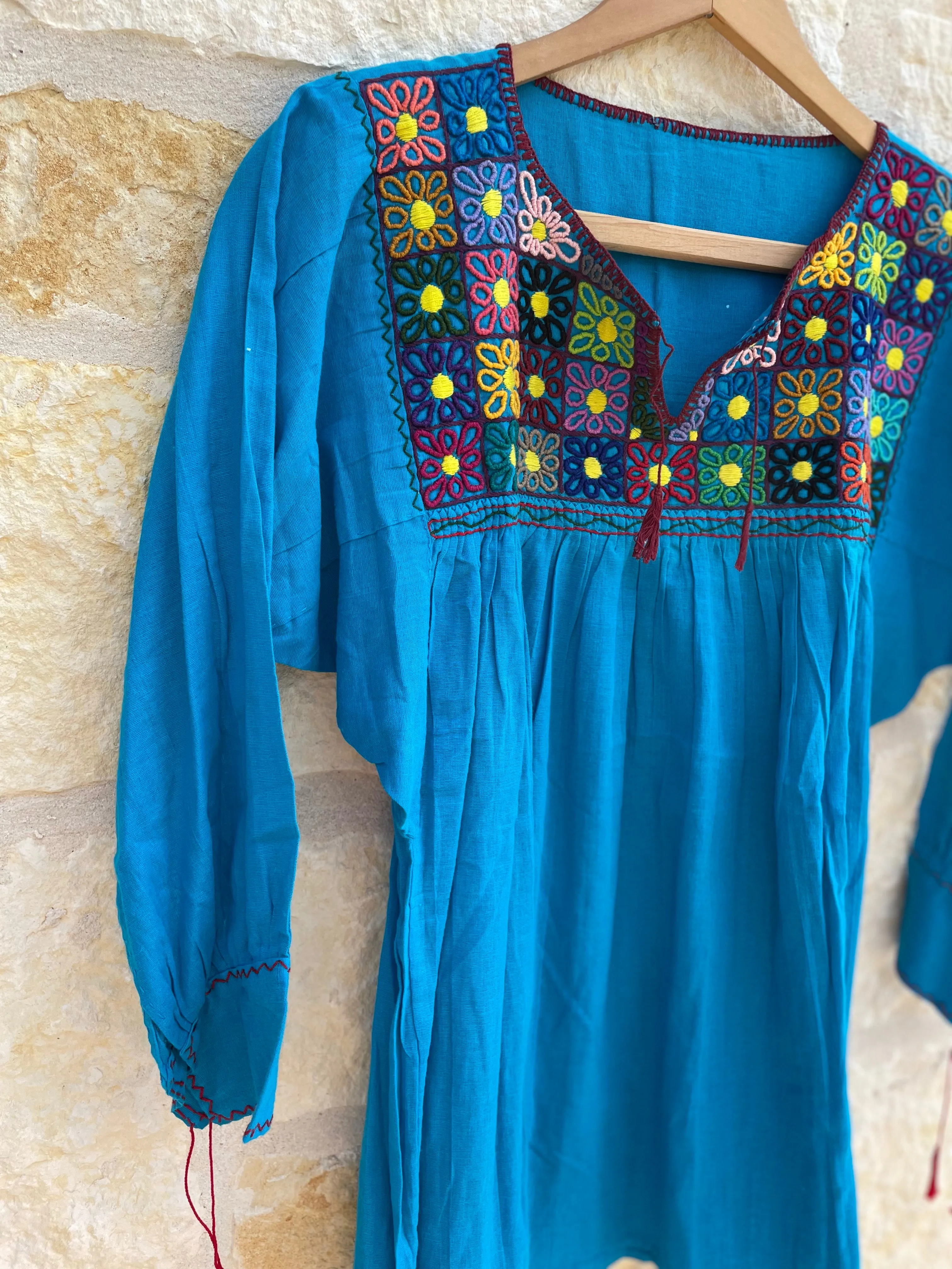 Turquoise Rococo Blouse