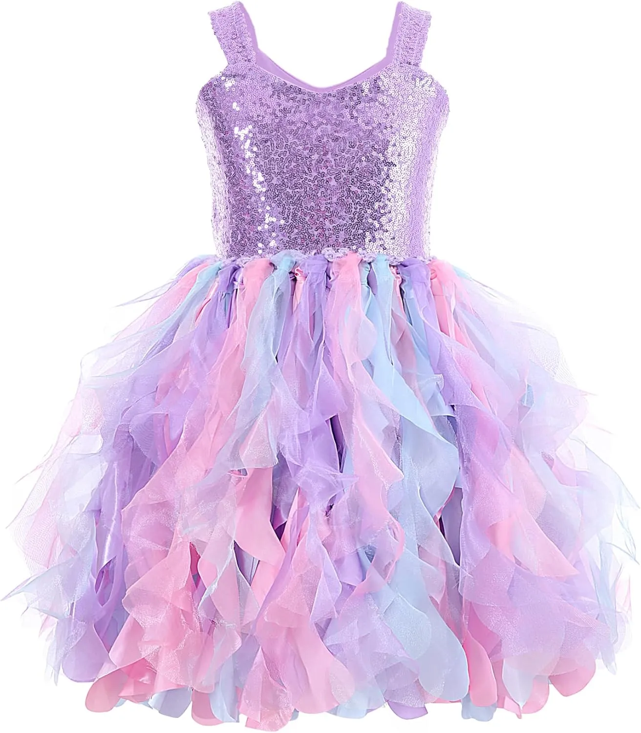 Tutu Dress for Girls Sparkly Sequin Tulle Princess Birthday Party Dress for Toddler Girls Prom Sneaker Ball Gown