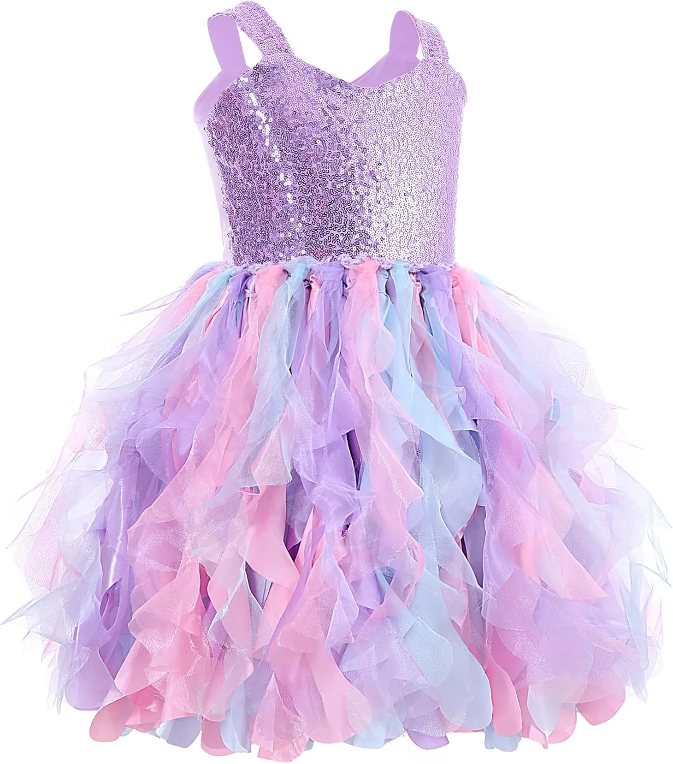 Tutu Dress for Girls Sparkly Sequin Tulle Princess Birthday Party Dress for Toddler Girls Prom Sneaker Ball Gown