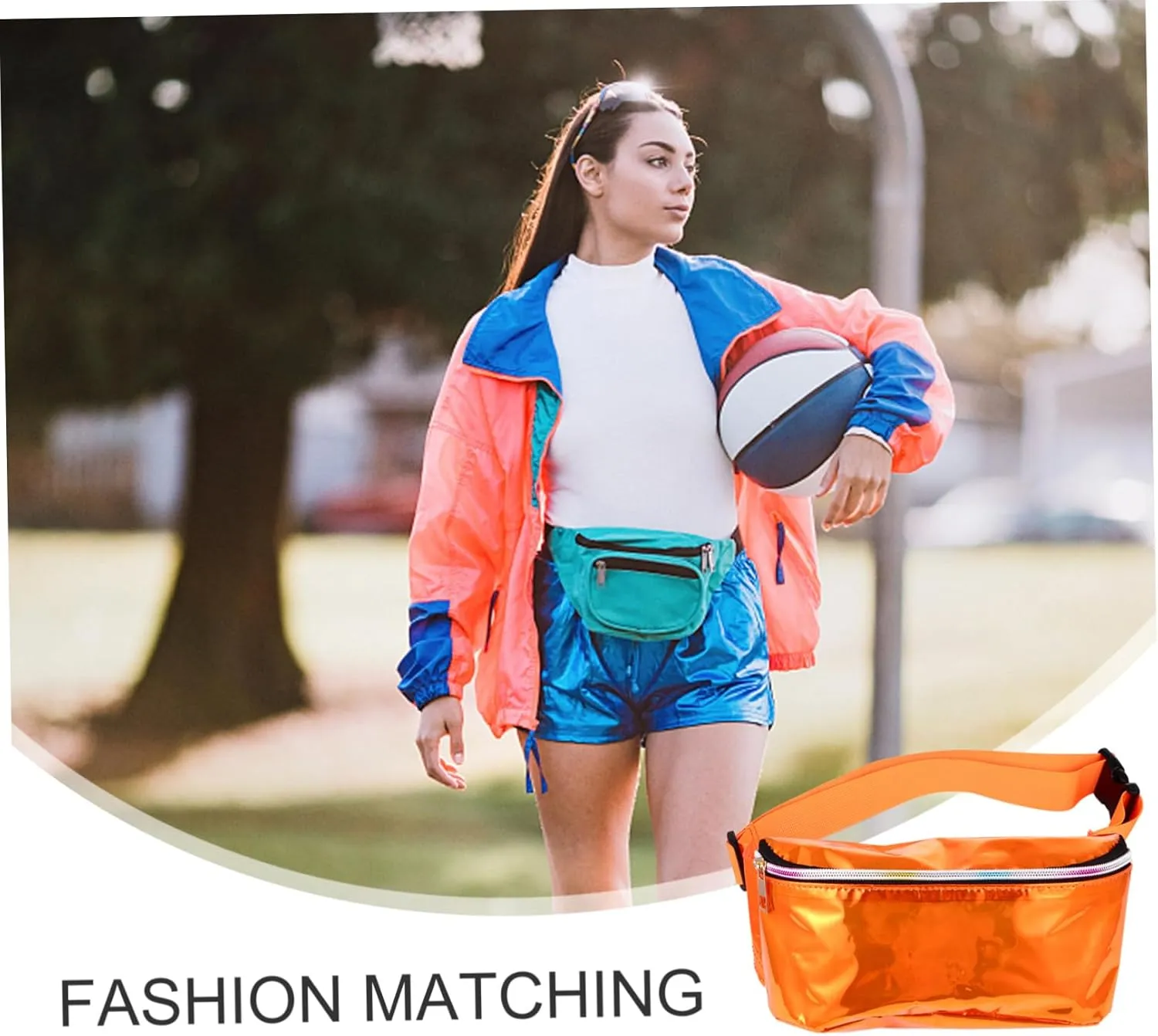 Unique Pvc Crossbody Bag Women's Fashion Waist Bag Comfortable Strap Zipper for Safety Great for Shopping Outdoor Adventures