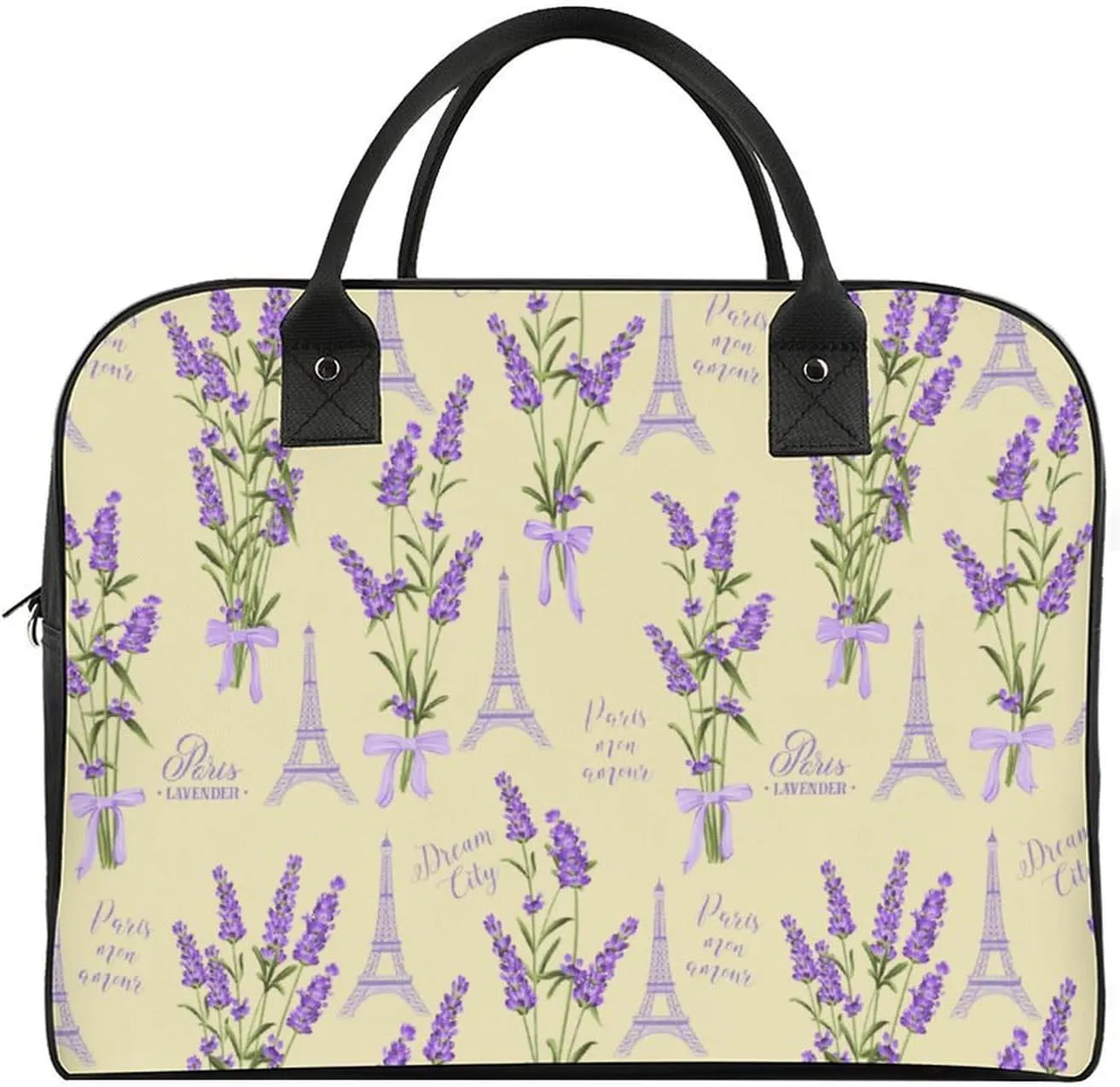 Unisex Casual Nylon Berries Patterns Retro Handbag for Touring 13" X 19" X 8"
