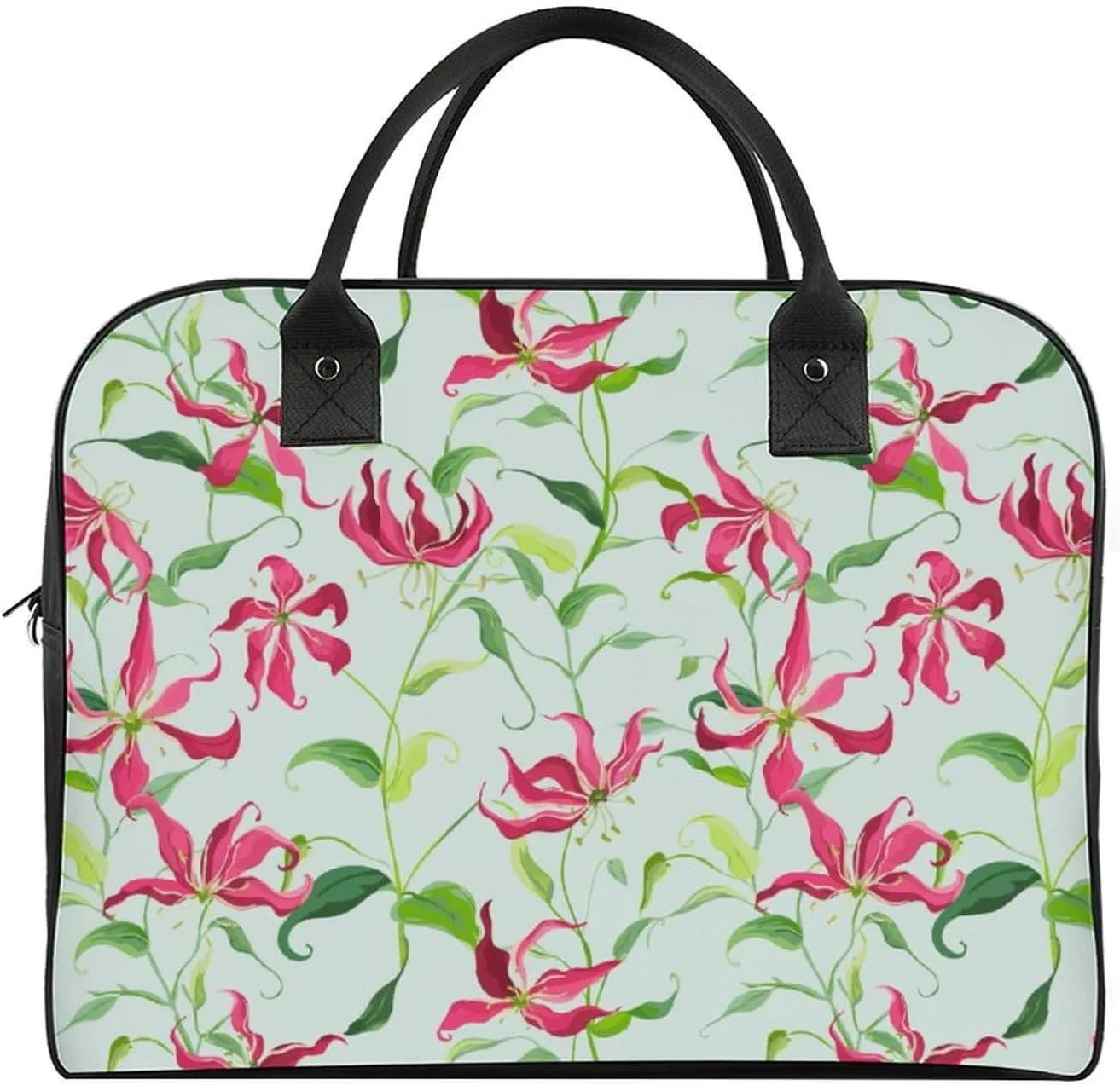 Unisex Shoulder Nylon Santa Gifts Office Handbag for Journey 13" X 19" X 8"