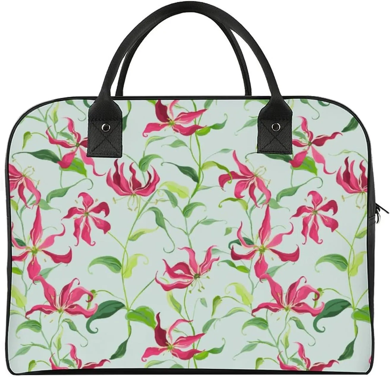Unisex Shoulder Nylon Santa Gifts Office Handbag for Journey 13" X 19" X 8"
