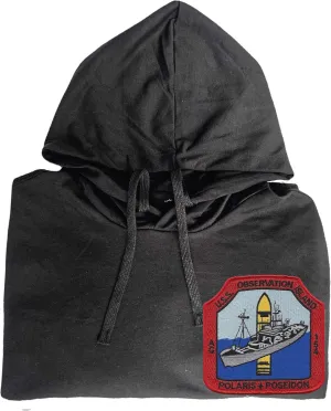Uss observation island ag 154 missile range instrumentation ship embroidered shirt Black