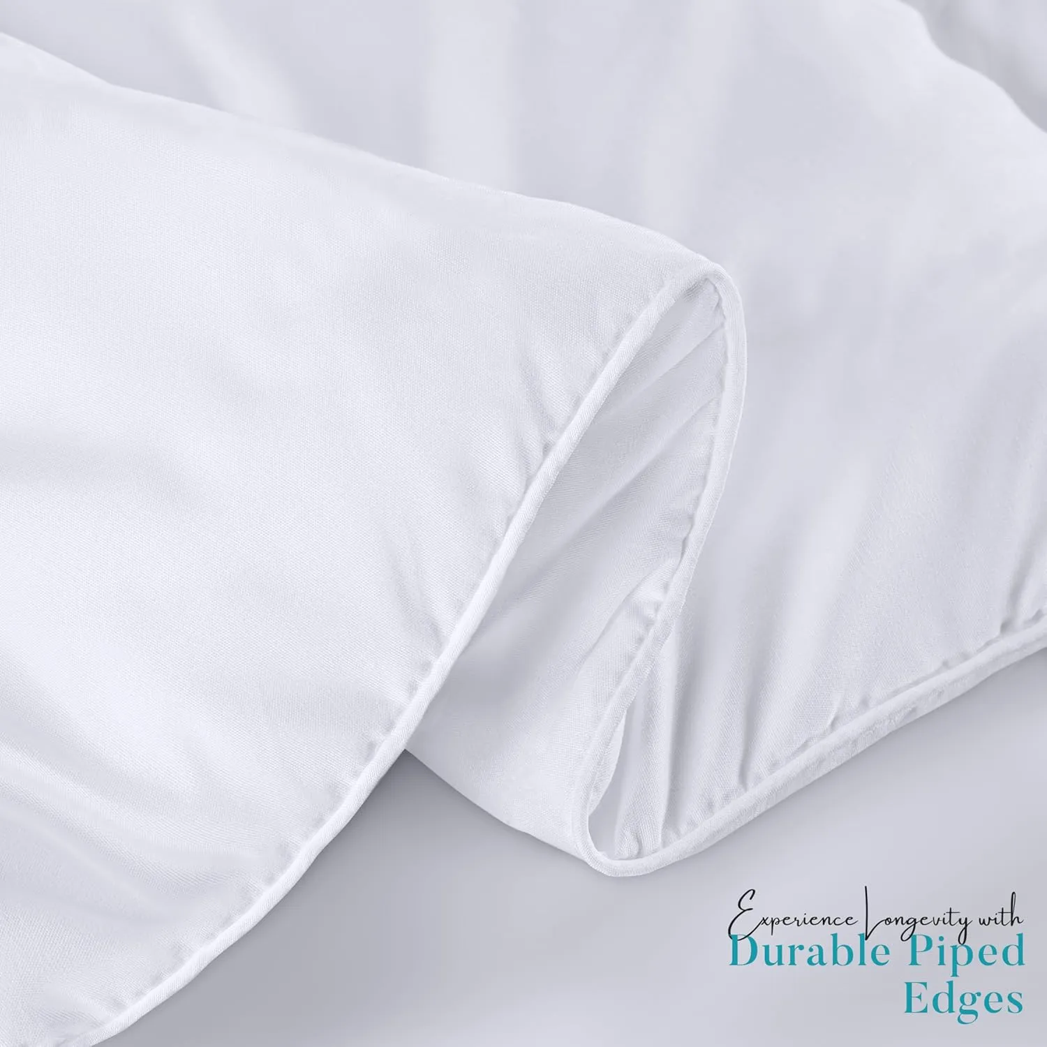 Utopia Bedding Comforter Duvet Insert, Quilted Comforter with Corner Tabs, Box Stitched Down Alternative Comforters Twin Size (White)