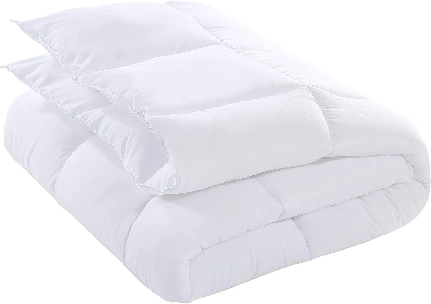 Utopia Bedding Comforters Twin XL Size, All Season Duvet Insert, Down Alternative Box Stitched Bed Comforter with Corner Tabs, Machine Washable (White)
