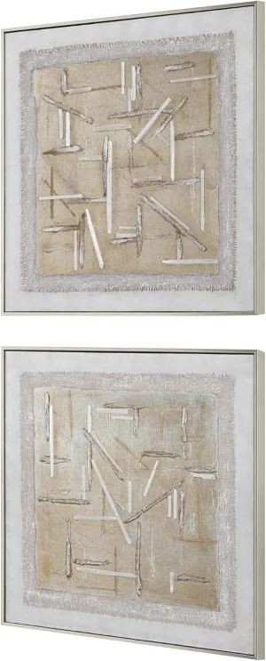 Uttermost 32357 Unpredictable - Canvas Art (Set of 2)-31 Inches Tall and 31 Inches Wide