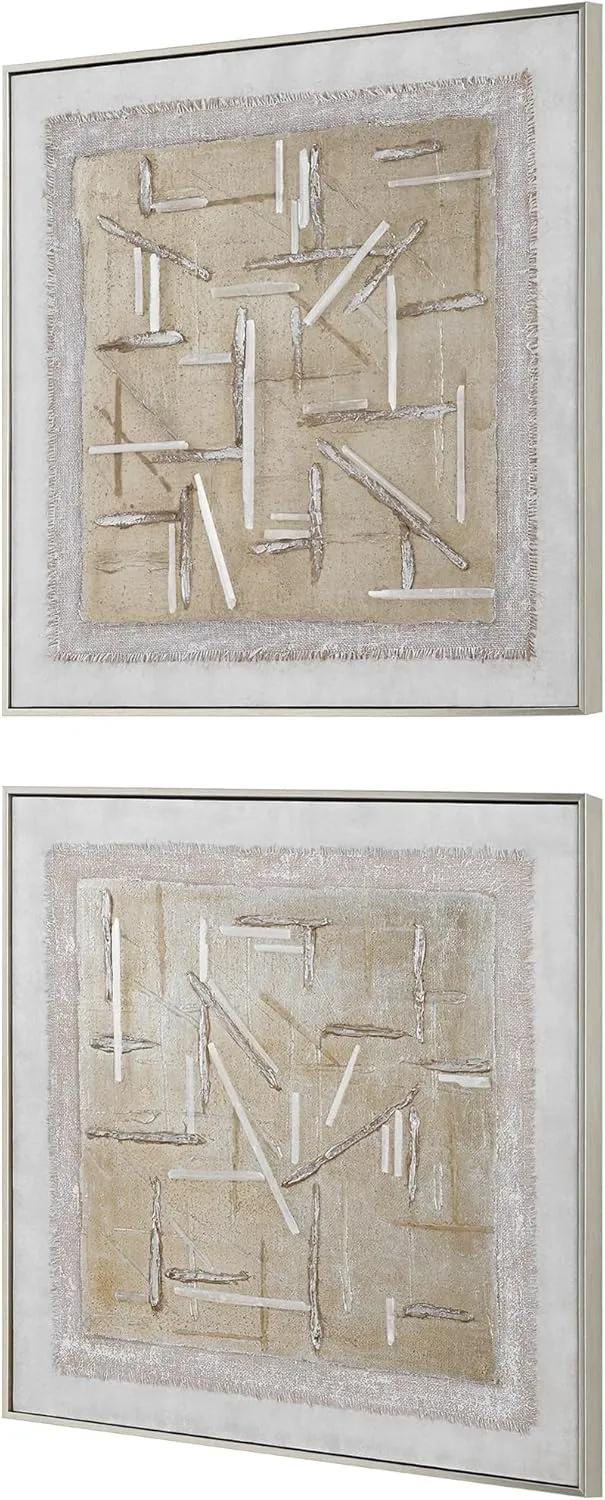 Uttermost 32357 Unpredictable - Canvas Art (Set of 2)-31 Inches Tall and 31 Inches Wide