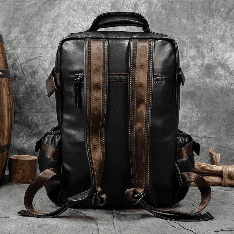 VacationGrabs Unisex Leather Backpacks - Sleek & Stylish