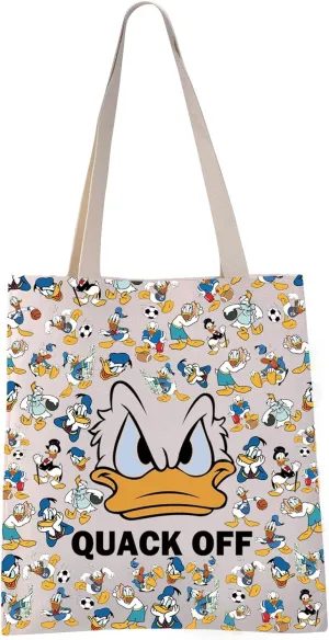 VAMSII Funny Donald Inspired Gift Duck Tote Bag Duck Lover Gift Funny Duck Tote Bag