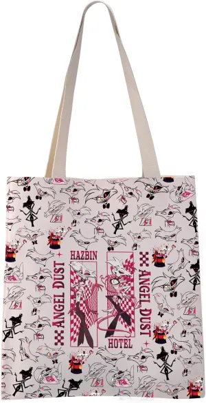 VAMSII Hotel Angel Tote Bag Demon Hotel Gifts Dark Animation Lover Gift Hotel Angel Fans Gift (ANGEL DU tote)