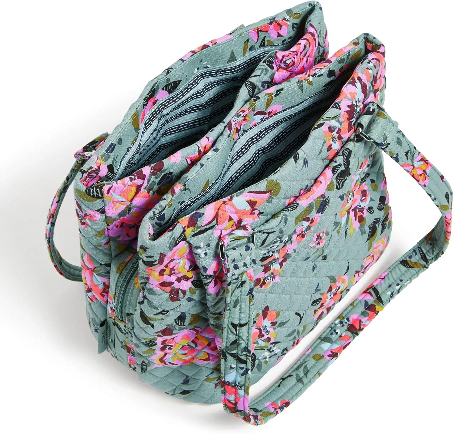 Vera Bradley Women's Cotton Multi-Compartment Shoulder Satchel Purse