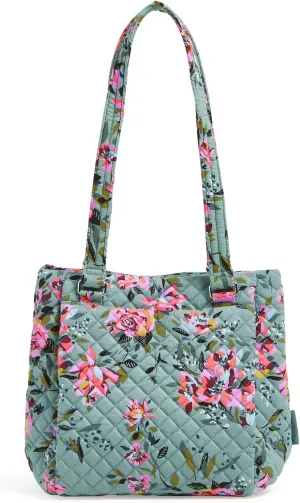 Vera Bradley Women's Cotton Multi-Compartment Shoulder Satchel Purse