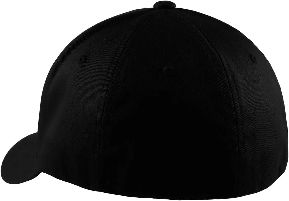 Veteran American Flag Embroidered Flex Fitted Baseball Hat. Custom Embroidered Baseball Cap