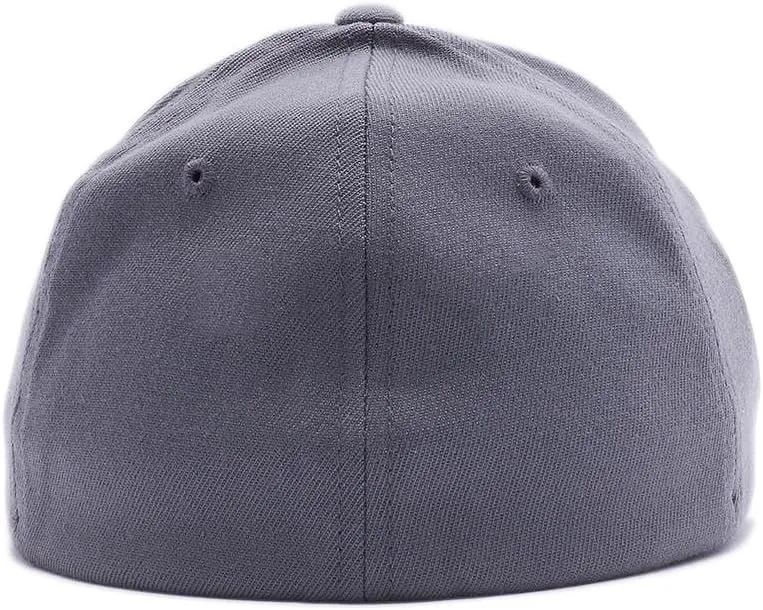 Veteran American Flag Embroidered Flex Fitted Baseball Hat. Custom Embroidered Baseball Cap