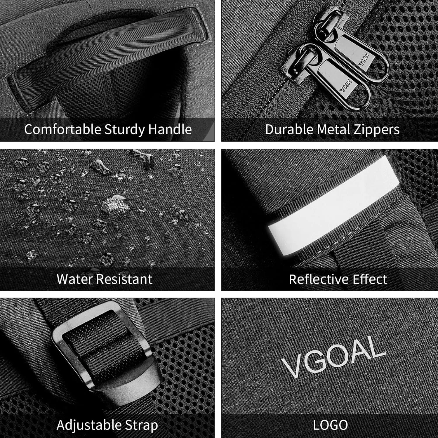 VGOAL Laptop Backpack 15.6 inch with TSA Lock and USB Charging Flight Approved Carry on Business Backpack Anti Theft Traveling Bag for Men and Women