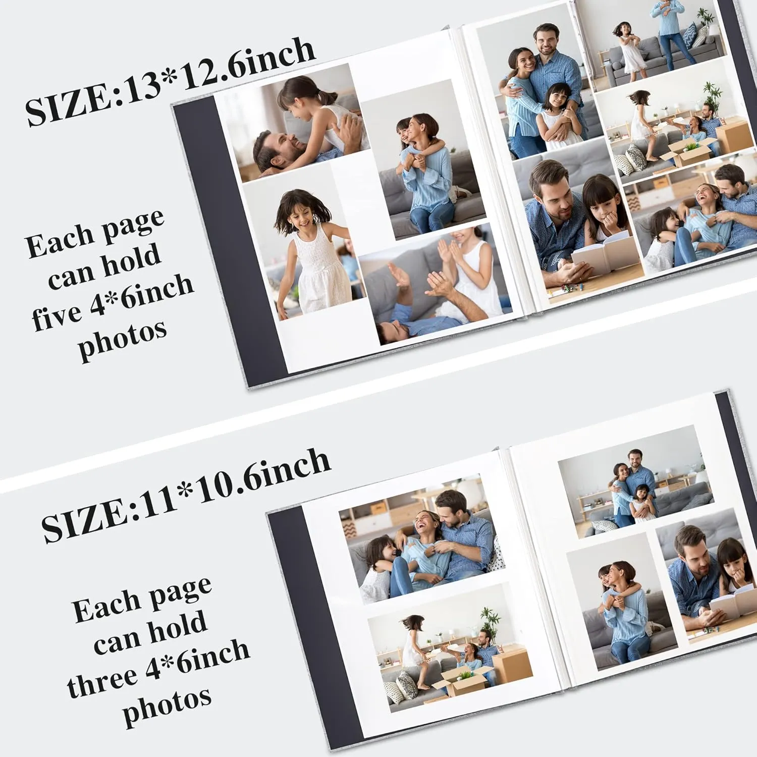 Vienrose Large Photo Album Self Adhesive for 4x6 5x7 8x10 Pictures Scrapbook Album DIY Scrap Book 40 Sticky Pages with A Metallic Pen Beige