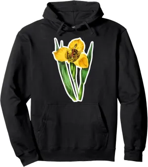 Vintage Tiger Lily Flower Illustration Bloom Plant Lovers Pullover Hoodie