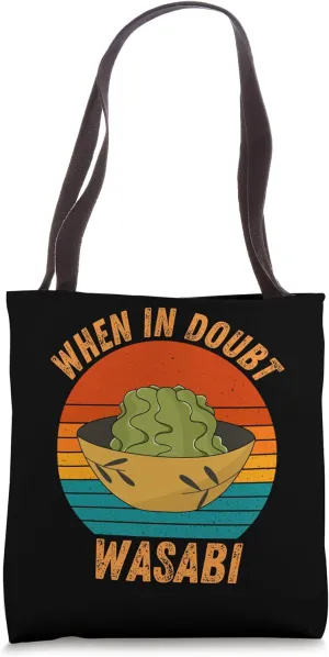 Vintage Wasabi When In Doubt Wasabi Retro Food Lover Tote Bag