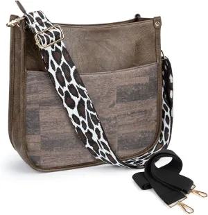 Viva Terry Vegan Leather Crossbody Fashion Shoulder Bag Purse with Adjustable Strap