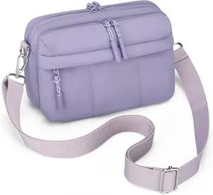 VONAL Puffer Crossbody Bags for Women Travel Small Purses Lightweight Nylon Quilted Puffy Bag Handbags with Multiple Pockets