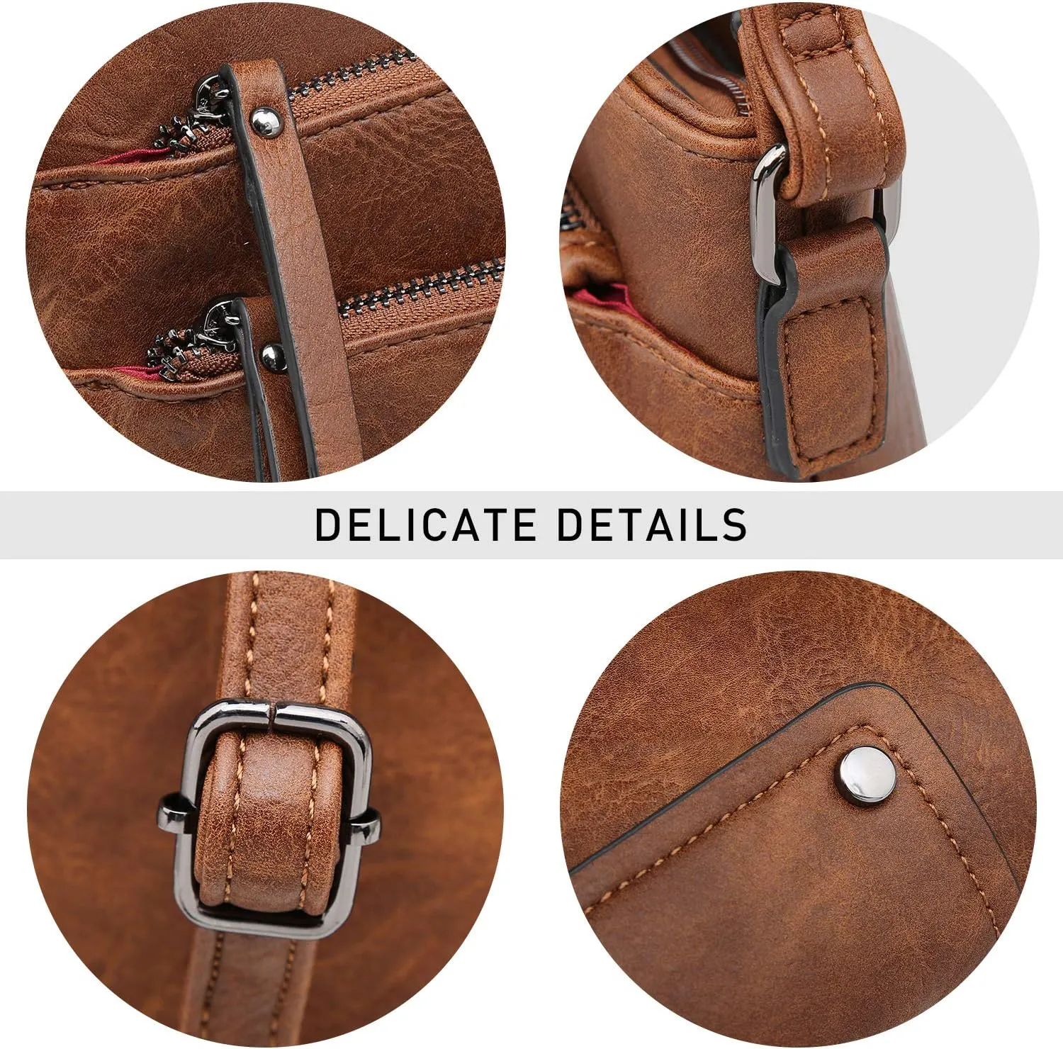 VONMAY Crossbody Bags for Women Purses Handbags Multi Pockets Shoulder Bag with Adjustable Strap