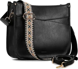 VX VONXURY Shoulder Bag for Women,Trendy Vegan Leather Crossbody Bag,Fashion Bucket Bag with 2PCS Adjustable Straps