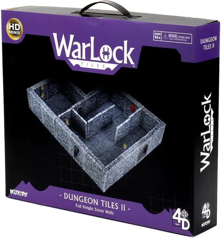 Warlock Tiles: Base Set – Dungeon Tiles II Full Height Stone Walls