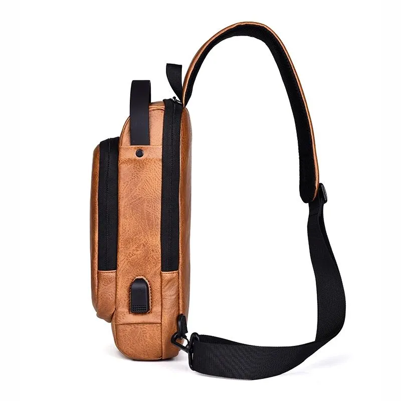 Waterproof Anti Theft Crossbody Backpack For Men