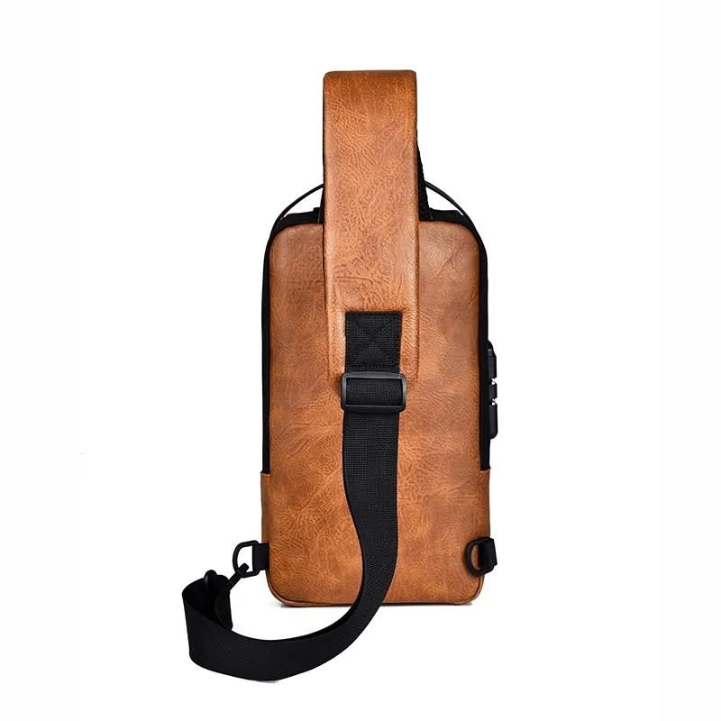 Waterproof Anti Theft Crossbody Backpack For Men