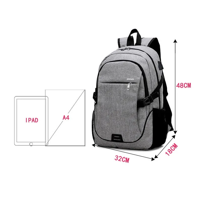 Waterproof High Quality Laptop Backpack With Charging Port