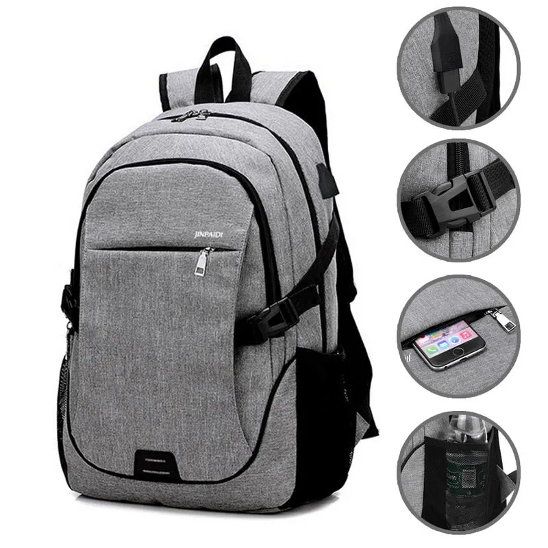 Waterproof High Quality Laptop Backpack With Charging Port