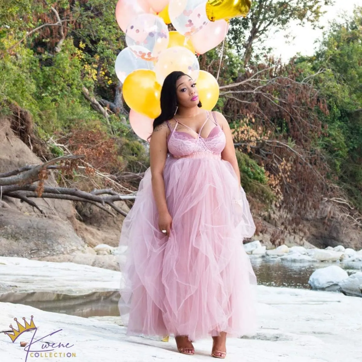 WDPL Wedding Planning Women's Long Maxi Tulle Special Occasion Bustle Night Out Skirt