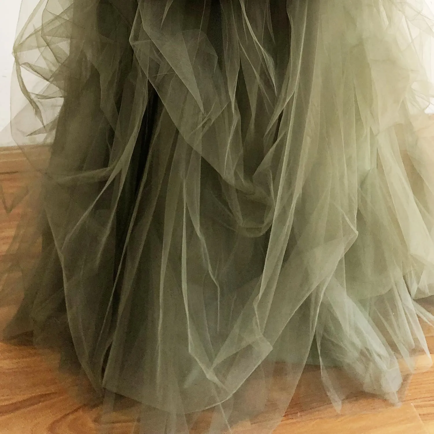 WDPL Wedding Planning Women's Long Maxi Tulle Special Occasion Bustle Night Out Skirt