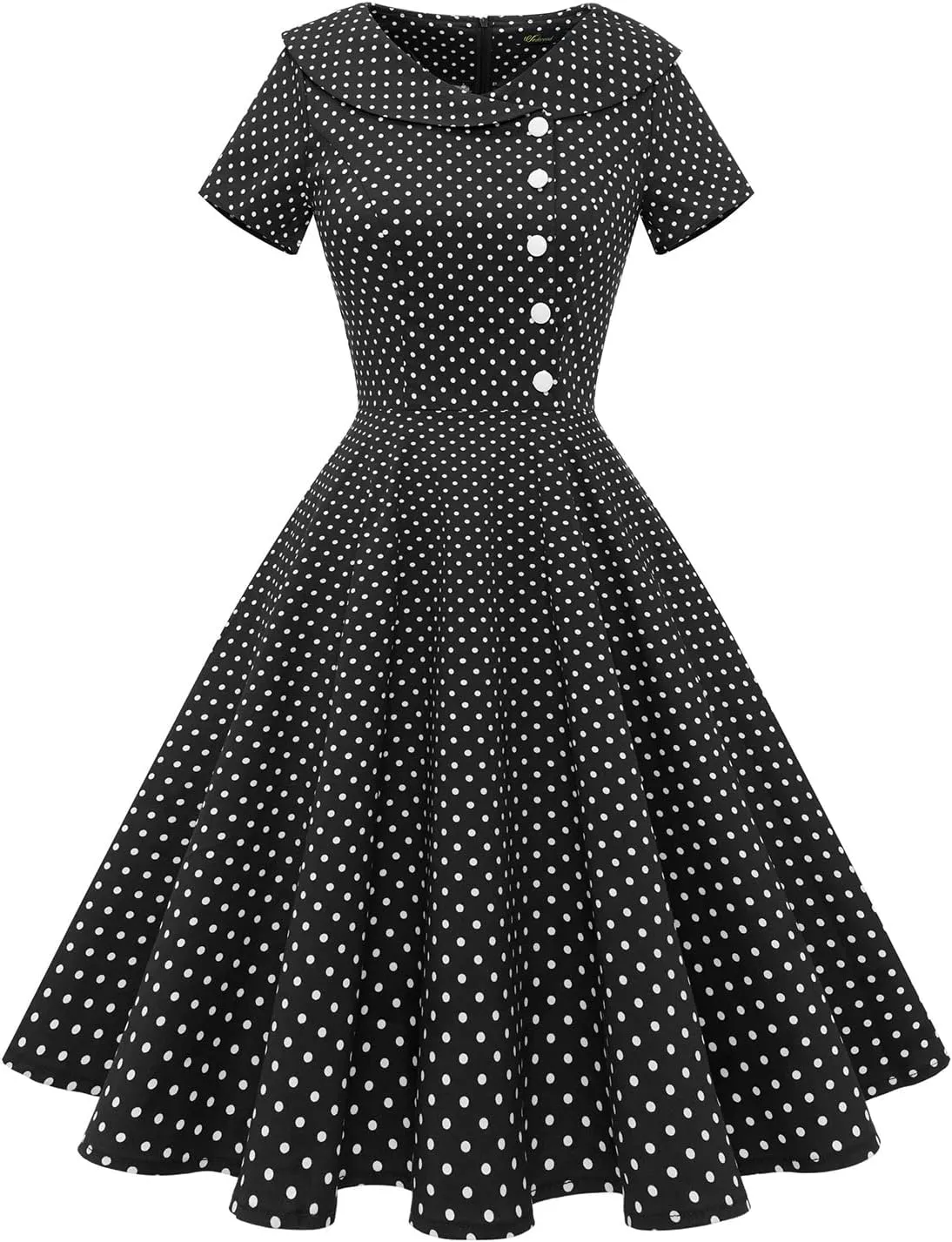 Wedtrend Women's 1950s Vintage Audrey Hepburn Style Cocktail Swing Dresses