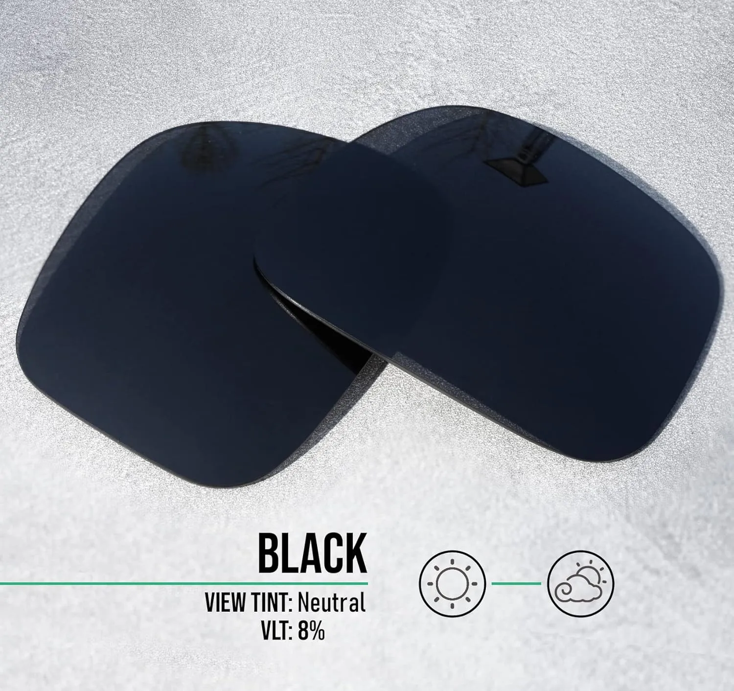 Well-aimed Replacement Lenses Compatible with Wiley X Curve Sunglasses - More Options