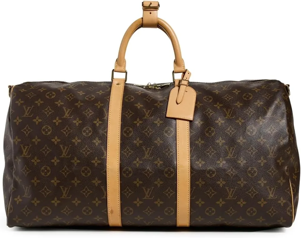 What Goes Around Comes Around Women's Pre-Loved Louis Vuitton Monogram Keepall Bandouliere 55 Duffle, Brown, One Size