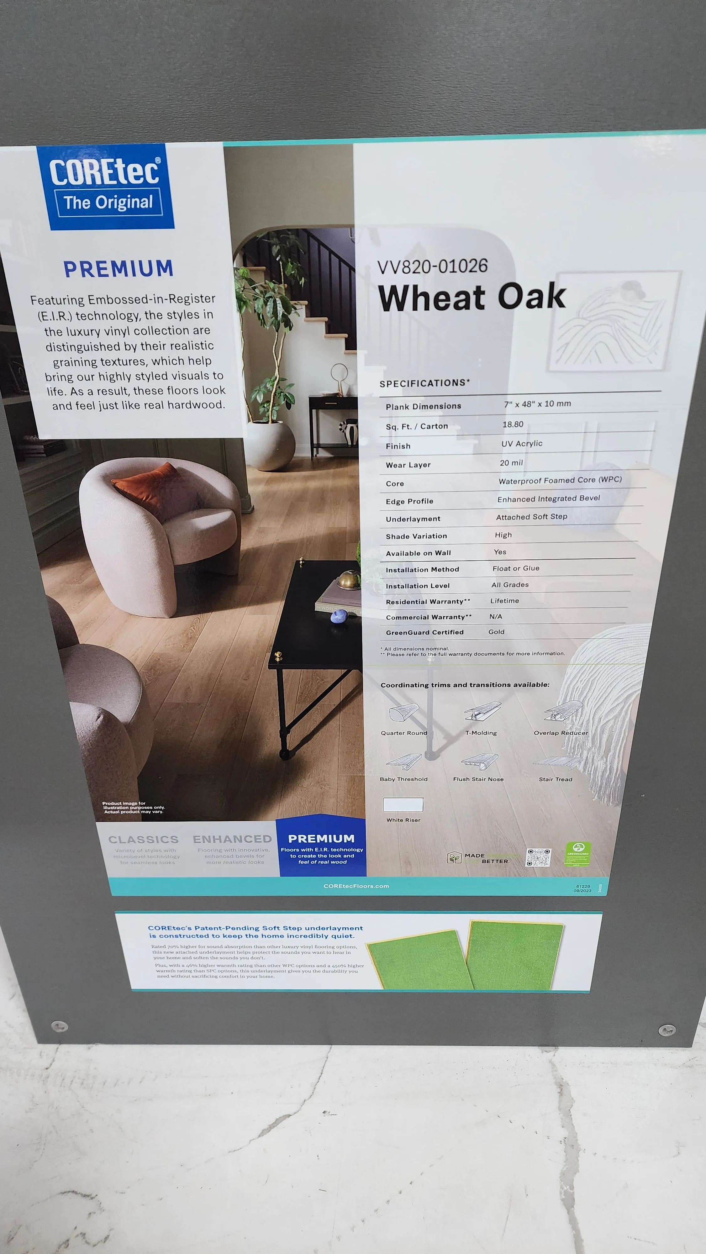 Wheat Oak - Coretec vv820 Original Premium