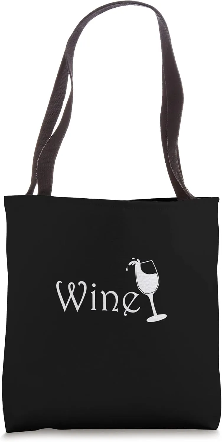 Wine Glass Tote Bag