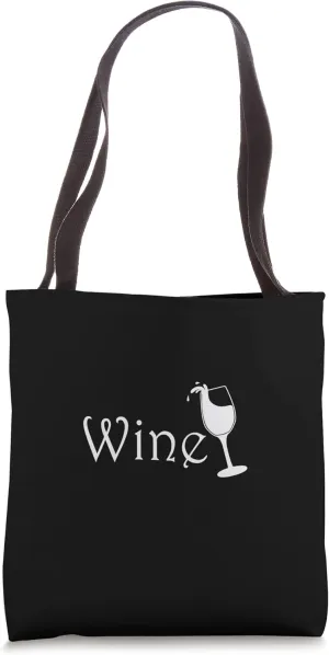 Wine Glass Tote Bag