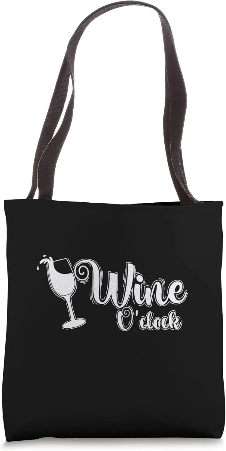 Wine O' Clock Tote Bag