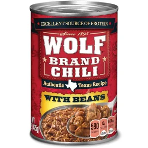 Wolf Brand Chili with Beans, 15 Ounce (Pack of 12)
