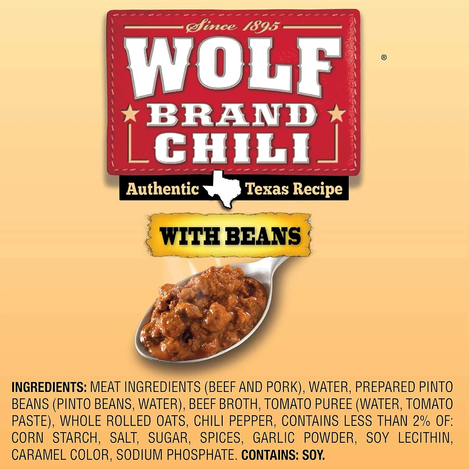 Wolf Brand Chili with Beans, 15 Ounce (Pack of 12)