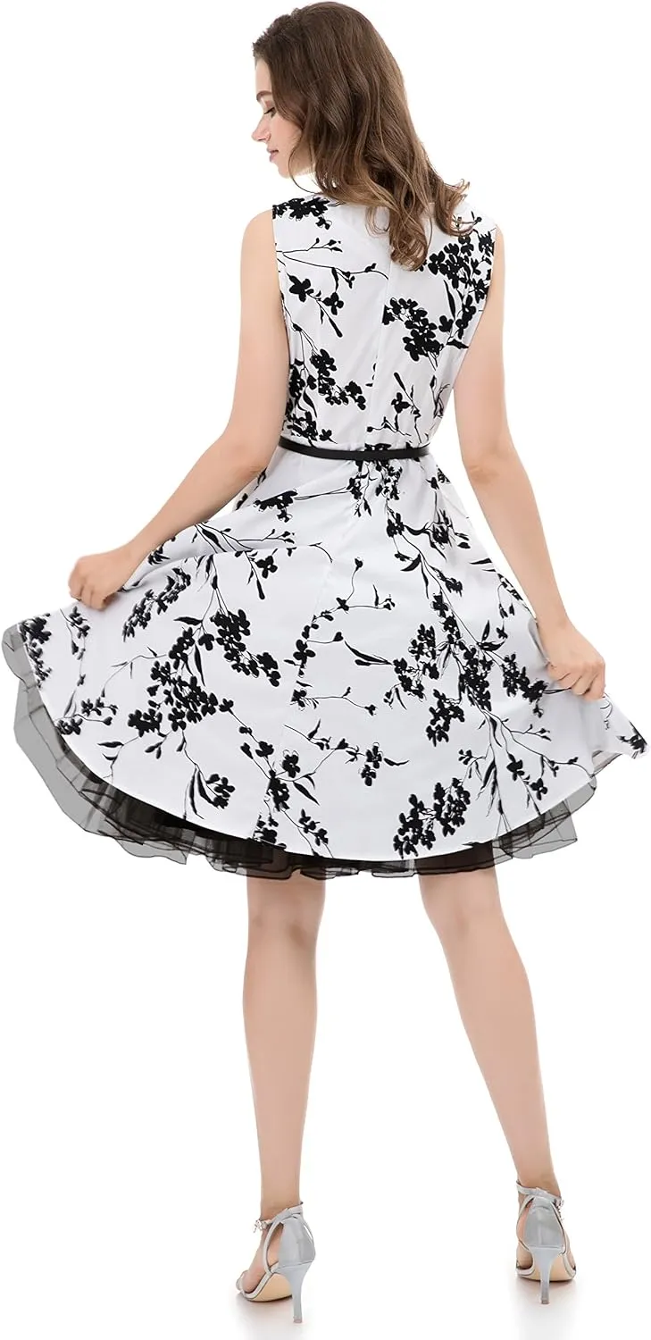Women's 50s Vintage Rockabilly Petticoat 25.5‘’ Length Net Tulle Underskirt Crinoline Petticoat Half Slip
