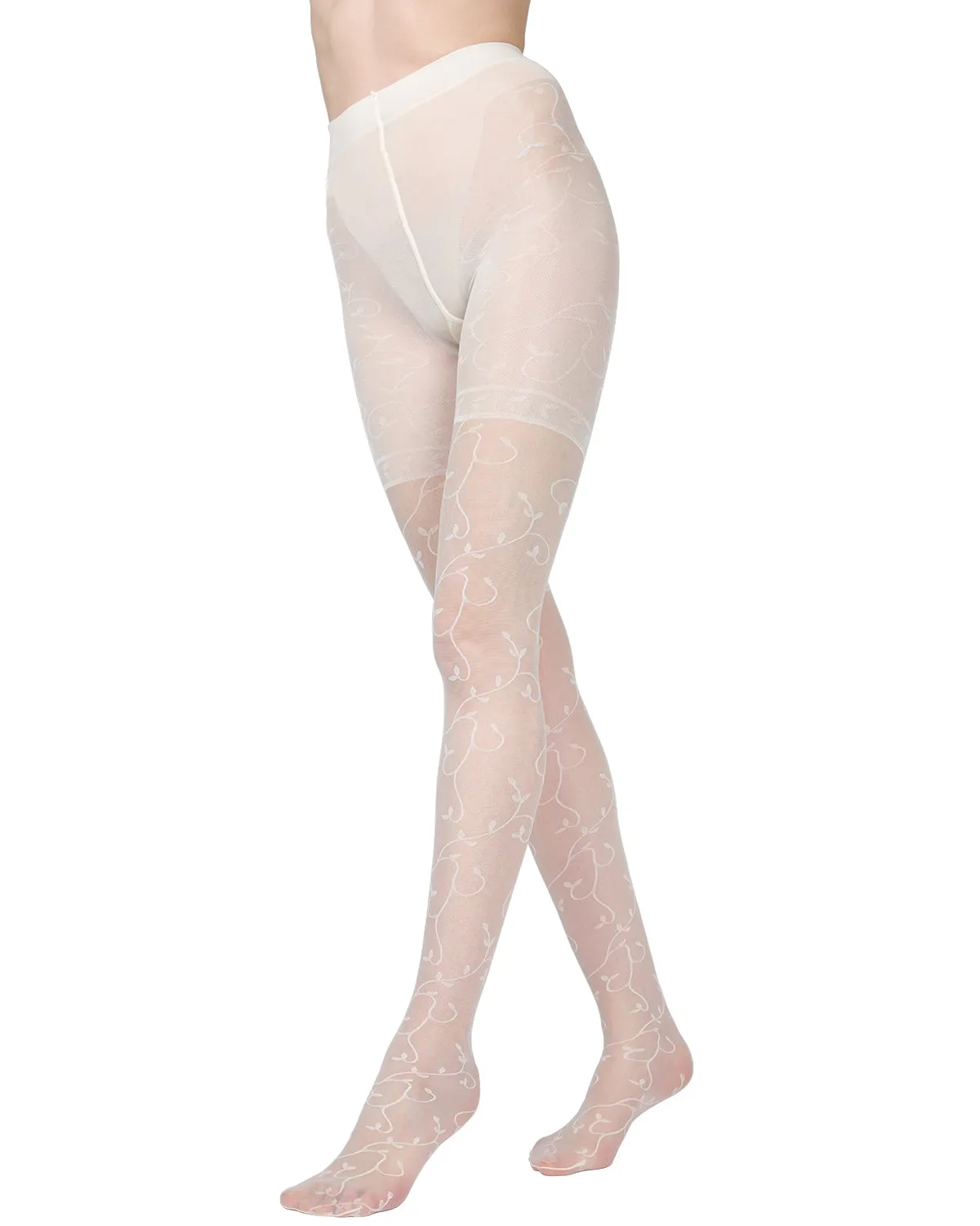 Women's Divine 20 Denier Sheer Vine Control Top Pantyhose