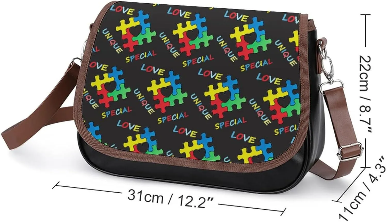 Women's Lightweight Crossbody Bag With Detachable Shoulder Strap For Daily Use