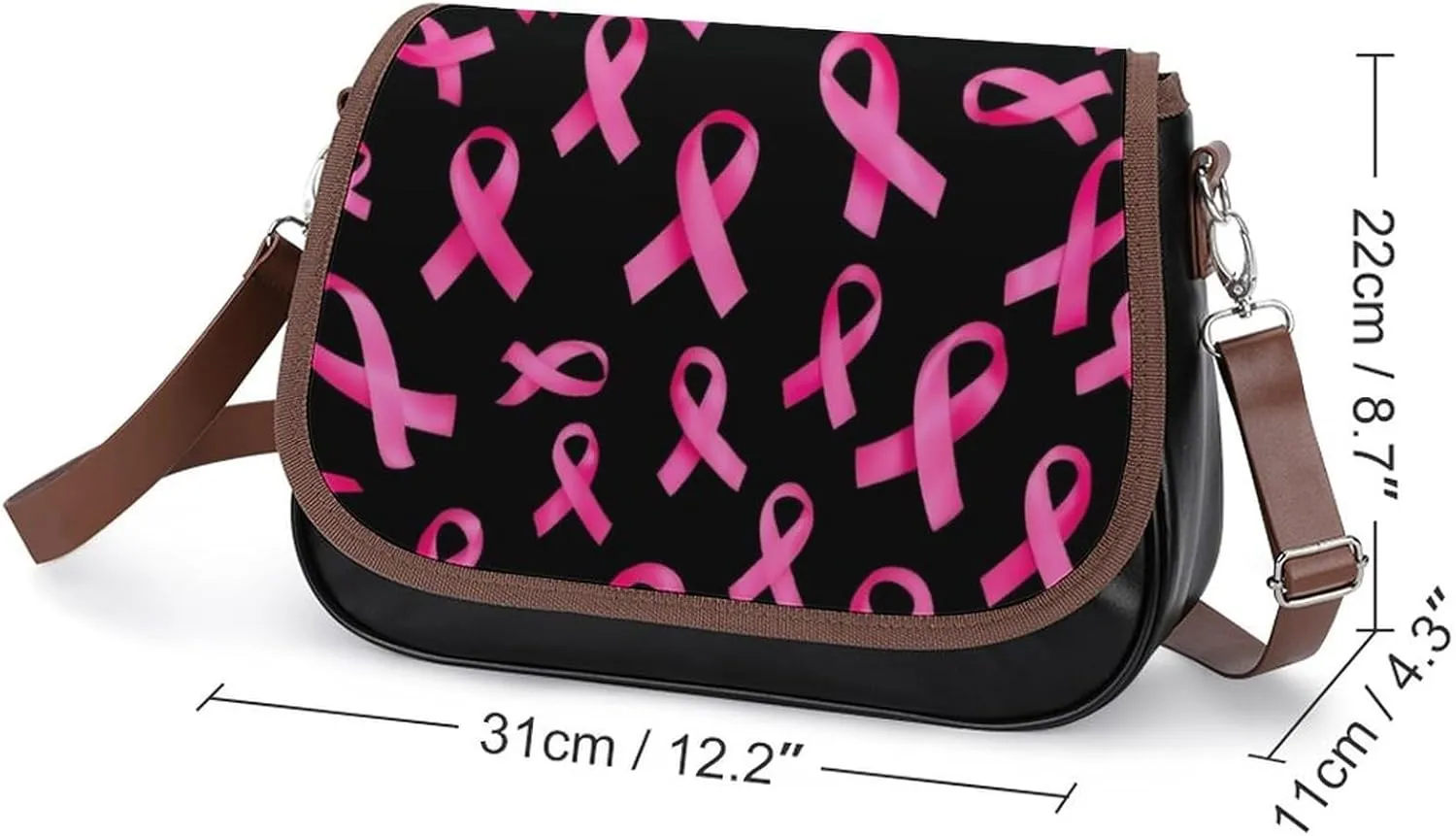 Women's Lightweight Crossbody Bag With Detachable Shoulder Strap For Daily Use