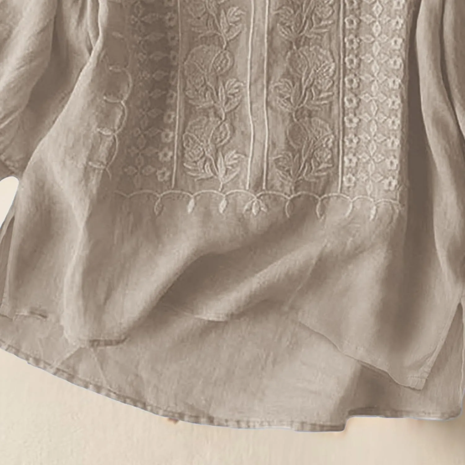 Women's Linen Blouse Tops Summer Shirts Loose Casual Work Tops Blouses Cotton Blouse Linen Shirt Roll Up Sleeve