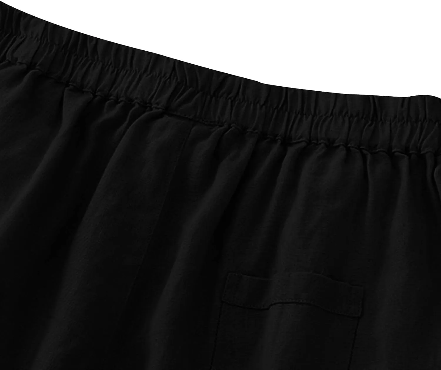 Women's Linen Shorts Ruffleed Elastic High Waisted Summer Casual Beach Vacation Shorts Summer Fashion 2025